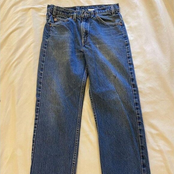 Vintage Levis 505 Orange Tab Straight 32/30 Jeans - Picture 2 of 9